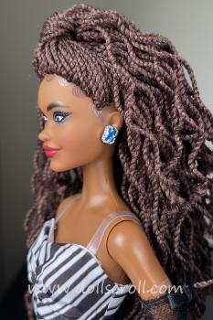 Mattel - Barbie - Blue Sapphire 65th Anniversary - African American - Poupée